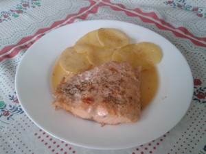 Salmón a la miel