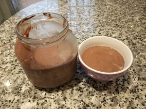 Yogur de chocolate con yogurtera