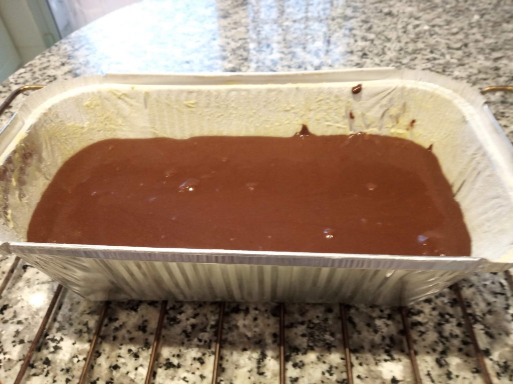 Bizcocho de chocolate y plátano