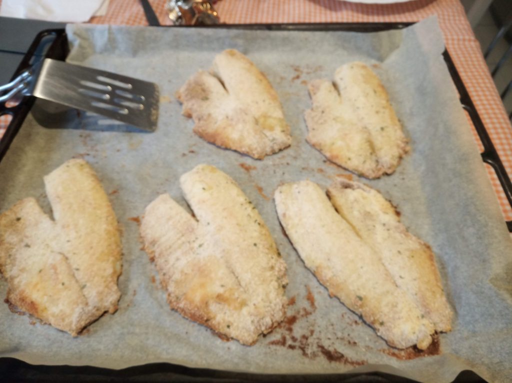 Filetes de Tilapias empanados al horno