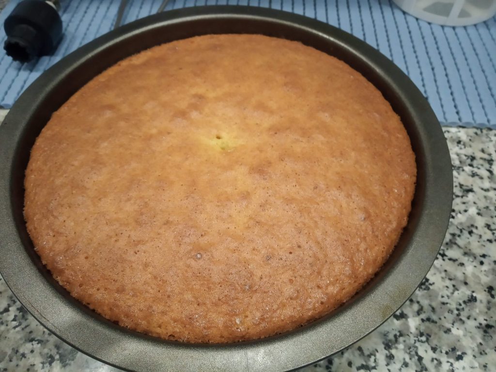 Bizcocho de mantequilla y coco (con la 1/2 de ingredientes)