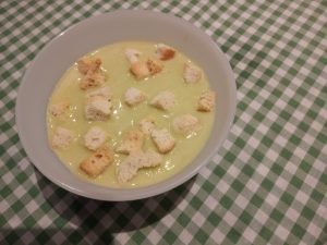 Crema de espárragos verdes