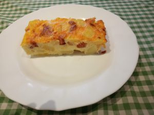 Tortilla de chorizo al horno