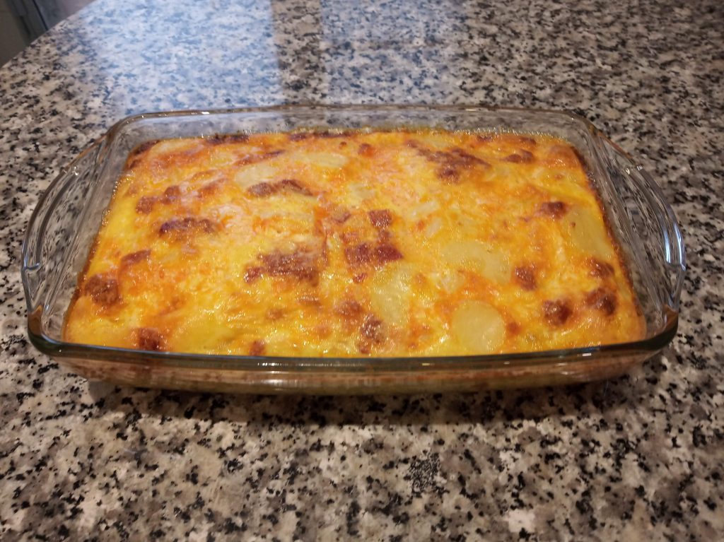 Tortilla de chorizo al horno