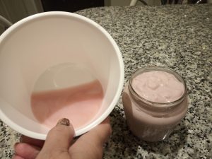 Yogur de mermelada en yogurtera