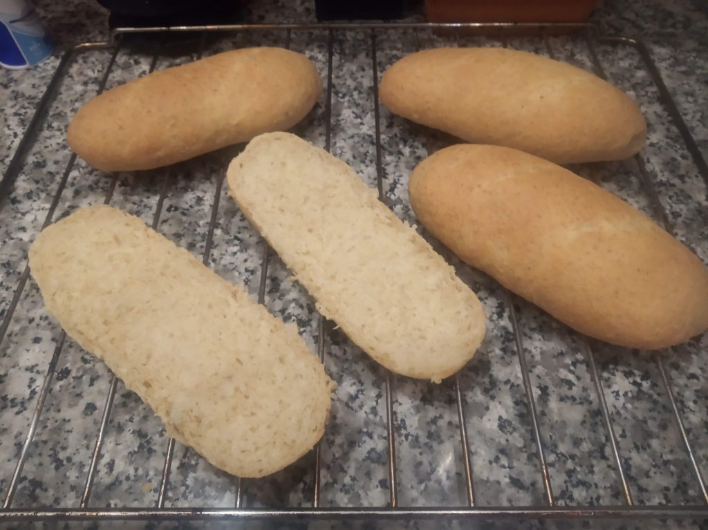 Pan de salvado de avena con aceite y huevo