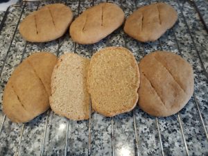 Pan de harina y avena con bicarbonato