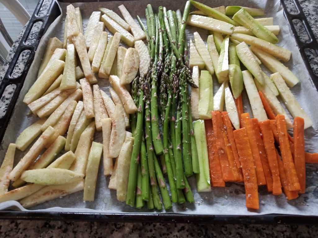 Verduras asadas al horno