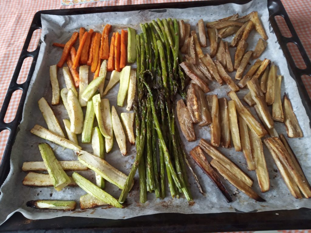 Verduras asadas al horno