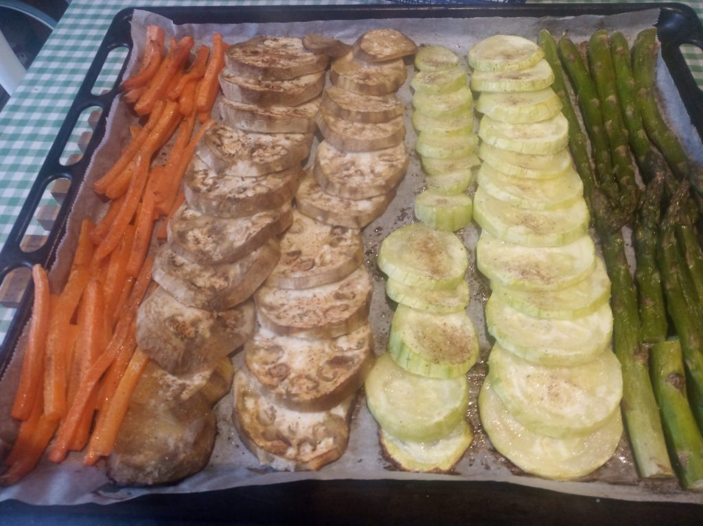 Verduras asadas al horno