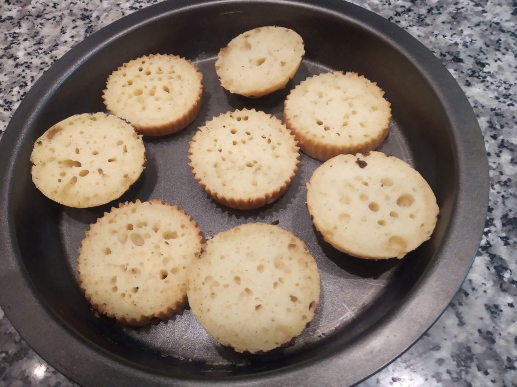 Tarta de magdalenas y flan