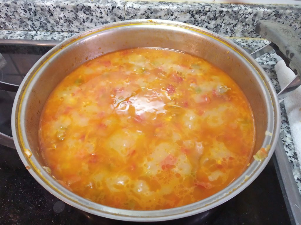 Arroz Caldoso con mollejas de pollo