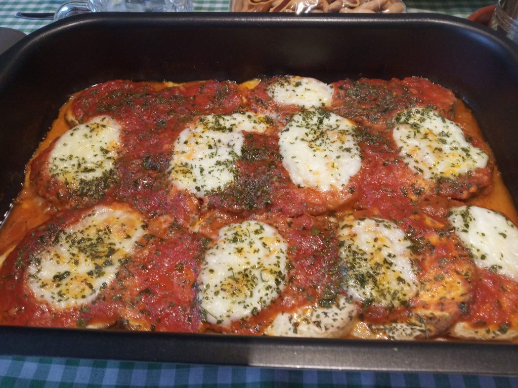 Berenjenas con tomate y mozzarella