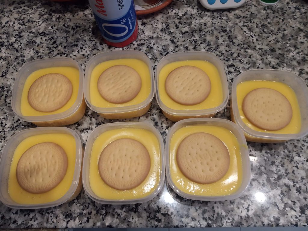 Flan Potax con galletas