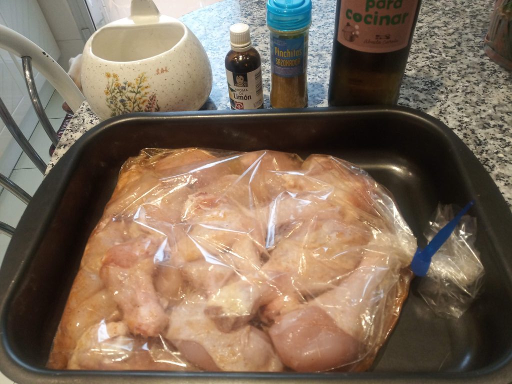 Pollo al horno con sazonador de pollo