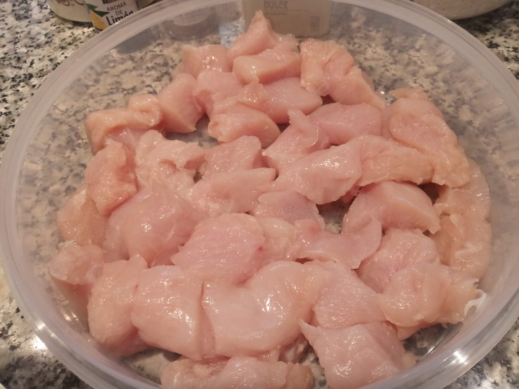 Pinchitos de pollo casero