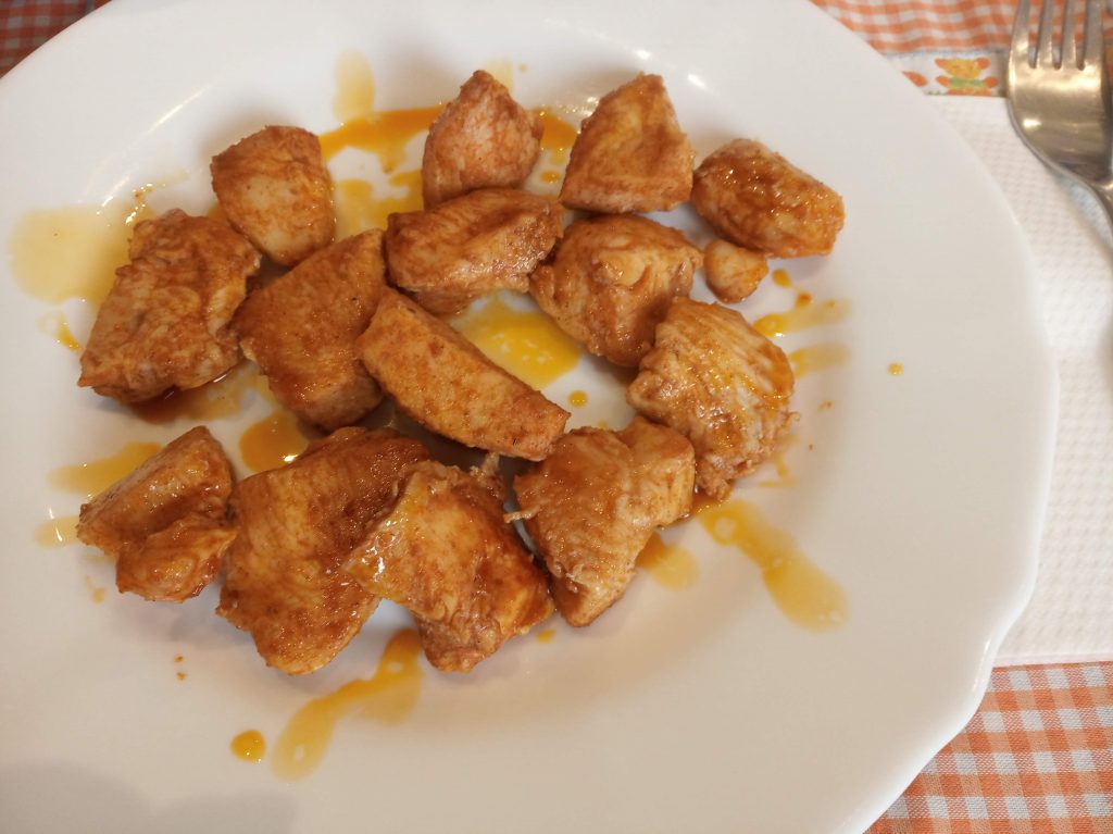 Pinchitos de pollo casero