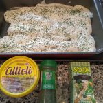 Filetes de Eglefino al horno con crema de soja y alioli