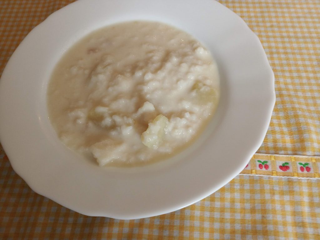 Gazpachuelo con rosada, patatas y arroz