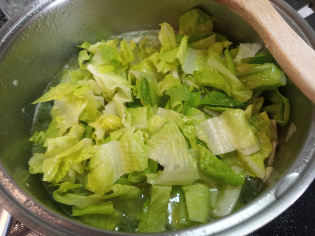 Crema de lechuga