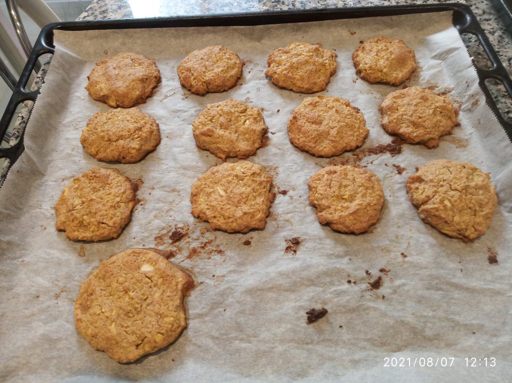 Galletas de Manzanas con pepitas de chocolate