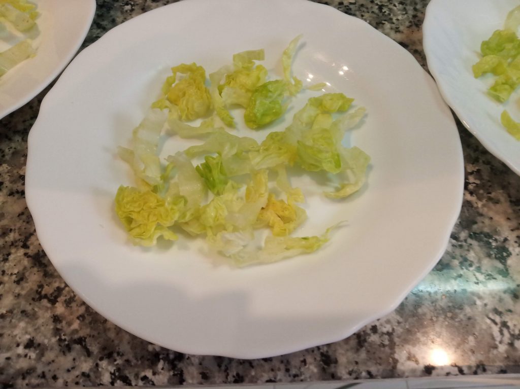 Ensalada de hígado de bacalao