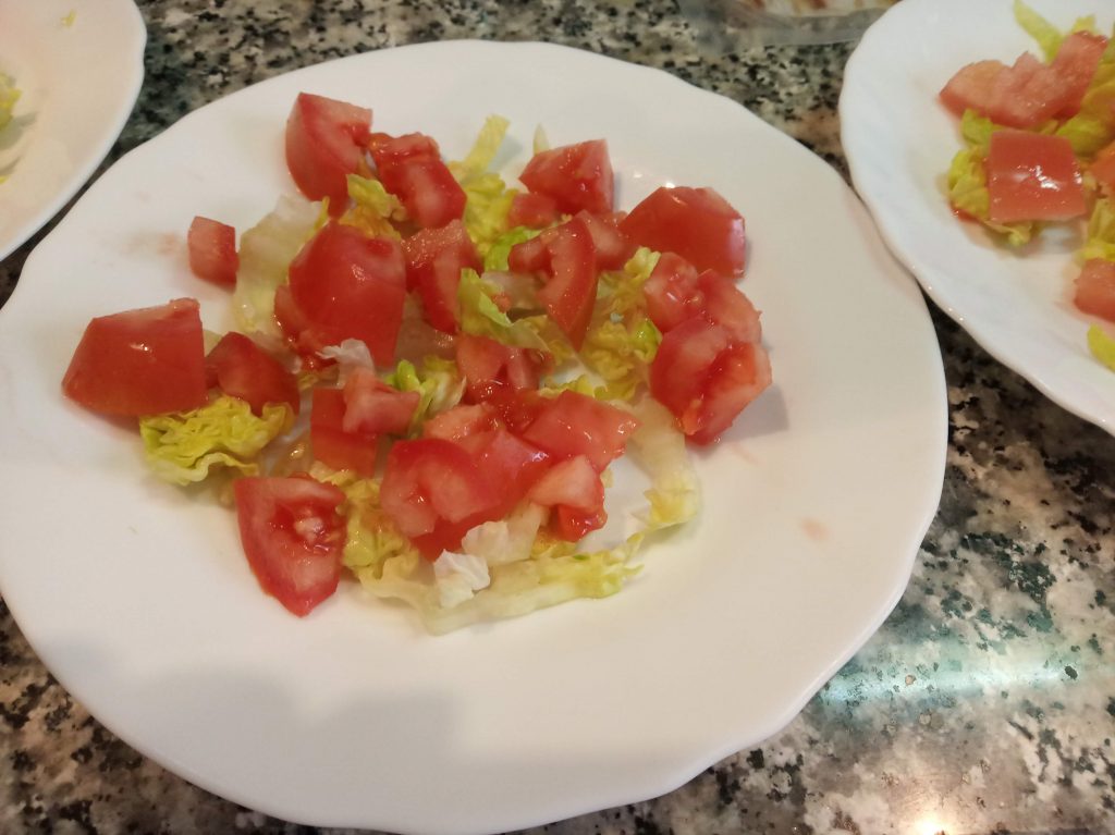 Ensalada de hígado de bacalao