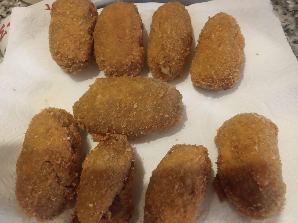 Croquetas con restos del cocido