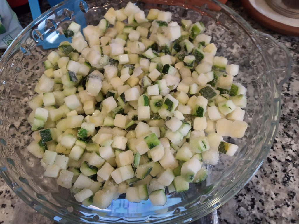 Pastel de brócoli y calabacín